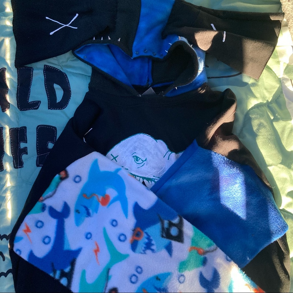 Handmade Shark Hoodie / Shark Sweater
